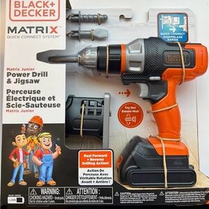 Black & Decker Orange and Gray Matrix Junior Power Drill & Jigsaw Toy